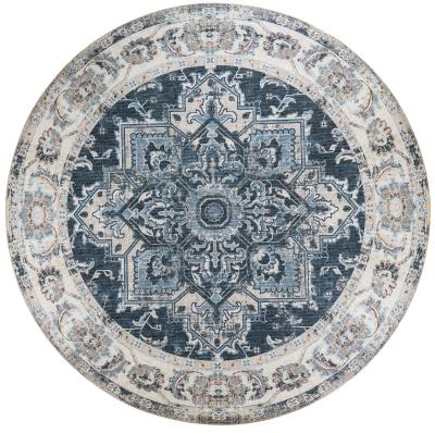 Havana Blue Round Rug 200cm X 200cm