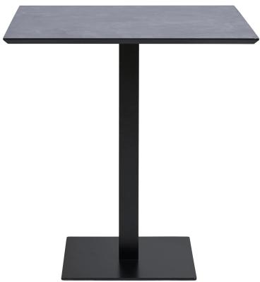 Product photograph of Fords Black Melamine Stone Square Cafe Table from Choice Furniture Superstore