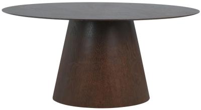 Bolton Dark Brown Oval 4 Seater Dining Table