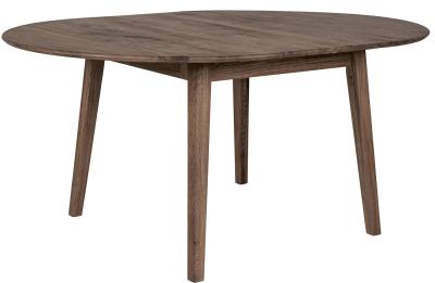 Metz 46 Seater Butterfly Smoked Oiled Oak Extending Dining Table