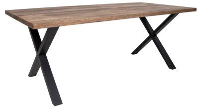 Montpellier Smoked Oiled Oak 6 Seater Dining Table