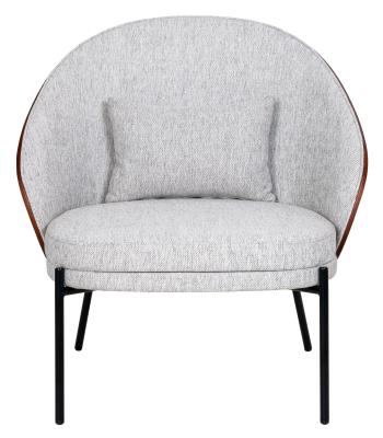 Product photograph of Convoy Light Grey Fabric Lounge Chair from Choice Furniture Superstore