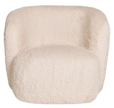 Product photograph of Indigo Off-white Fabric Lounge Chair from Choice Furniture Superstore