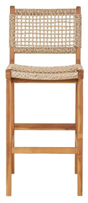 Derby Natural Teakwood Bar Chair