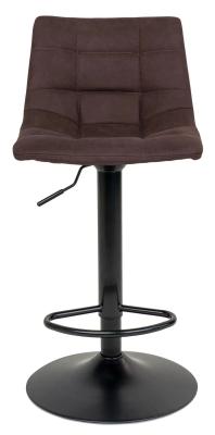 Set Of 2 Timmonsville Dark Brown Fabric Barstool