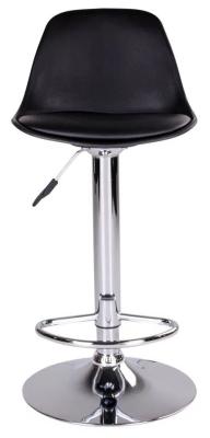 Set Of 2 Homosassa Black Faux Leather Barstool