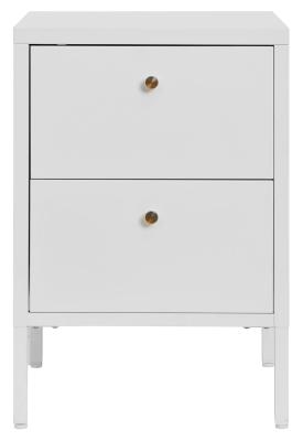 Dalby White Metal 2 Drawer Chest