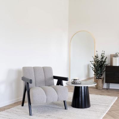 Florence Sand Fabric Lounge Armchair