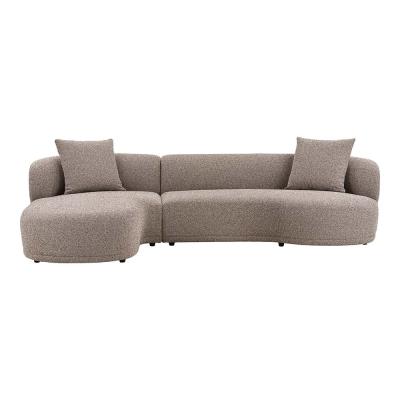 Kingston Brown Fabric Lounge Sofa Lhf