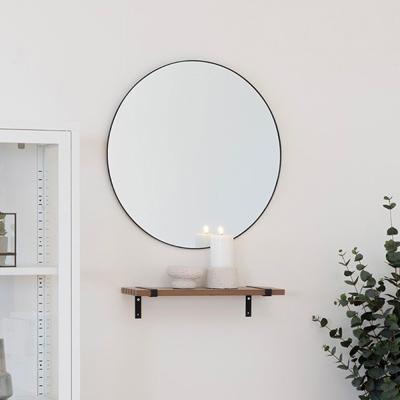 Jersey Mirror - Round - Wall - Black - 60cm x 60cm