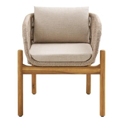 2 X Terracina Beige Rope Garden Dining Chair