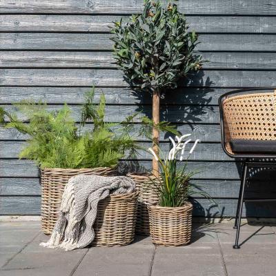 Bogor Kubu Rattan Round Baskets Set Of 4