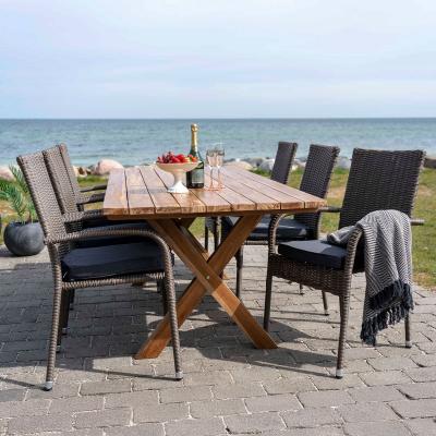 Murcia Teak Wood 8 Seater Garden Dining Table 200cm