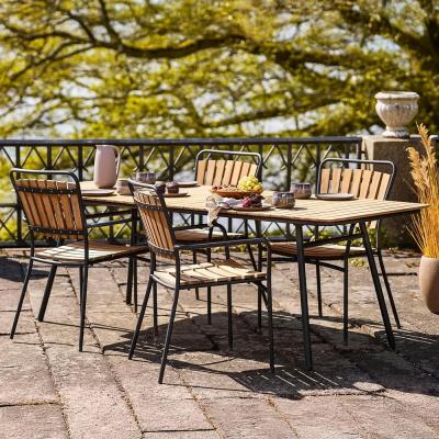 Cleveland Natural Teak Wood 10 Seater Garden Dining Table 220cm