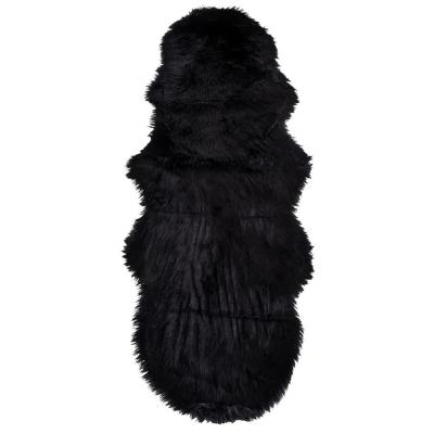 Throw - Faux Lambskin - Black