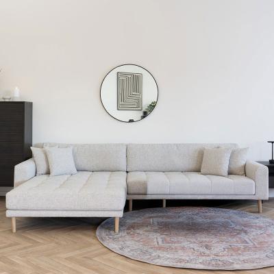 Lido Beige Fabric Lounge Sofa Lhf