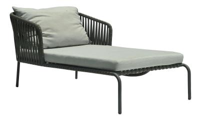 Product photograph of Skyline Milano Dark Grey Outdoor Chaise Lounge from Choice Furniture Superstore