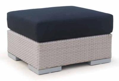 Skyline Brando Walnut Weave Outdoor Ottoman Stool