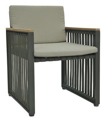 Skyline Horizon Dark Grey Outdoor Dining Armchair