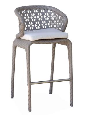 Skyline Journey Walnut Weave Outdoor Barstool