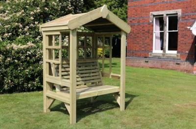 Churnet Valley Cottage 2 Seater Garden Arbour Trellis Back And Sides