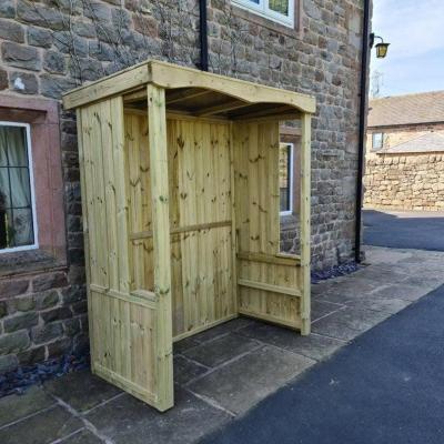 Product photograph of Churnet Valley Large Poly Roof Smoking Shelter from Choice Furniture Superstore