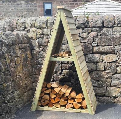 Product photograph of Churnet Valley Heavy Duty Triangle Logstore from Choice Furniture Superstore
