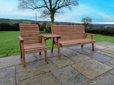 Churnet Valley Ergo 3 Seater Garden Bench - CFS UK