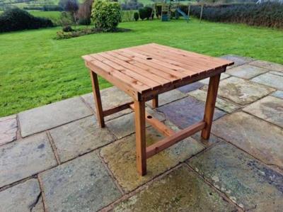 Churnet Valley Outdoor Brown Square Table