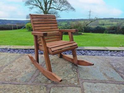 Churnet Valley Brown Outdoor Rocking Chair