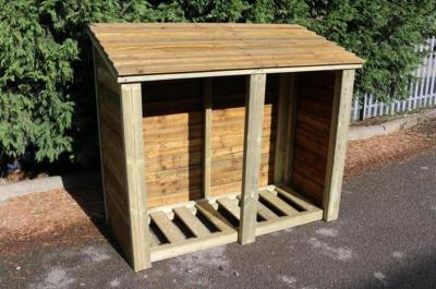 Product photograph of Churnet Valley Ivory Heavy Duty Logstore 4x5 from Choice Furniture Superstore