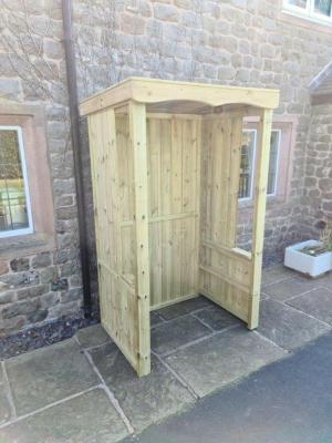 Product photograph of Churnet Valley Small Poly Roof Smoking Shelter from Choice Furniture Superstore