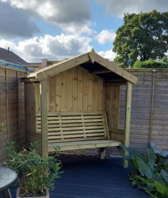 Churnet Valley Cottage 3 Seater Garden Arbour