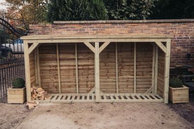 Churnet Valley Redwood Garden Log Store 6x12