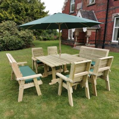 Churnet Valley Ergo Redwood 10 Seater Garden Dining Set