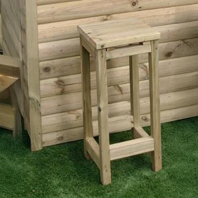 Churnet Valley Timber Wood Garden Bar Stool