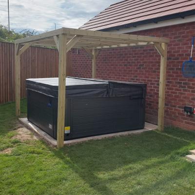 Churnet Valley Traditional Timber Wood Garden Large Pergola