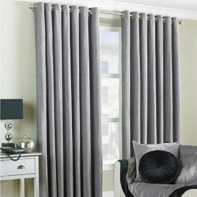 Image of Wellesley Silver Eyelet Curtains