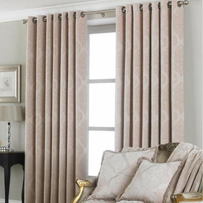 Image of Winchester Natural Jacquard Eyelet Curtains