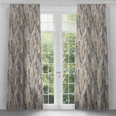 Product photograph of Voyage Maison Azima Ironstone Printed Pencil Pleat Curtains from Choice Furniture Superstore