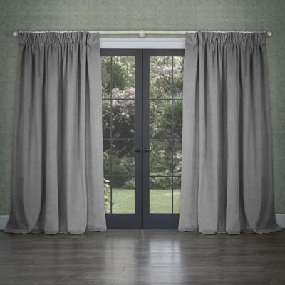 Product photograph of Voyage Maison Cube Steel Velvet Pencil Pleat Curtains from Choice Furniture Superstore