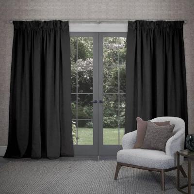 Product photograph of Voyage Maison Cube Umber Velvet Pencil Pleat Curtains from Choice Furniture Superstore