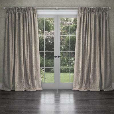 Product photograph of Voyage Maison Farley Biscuit Woven Chenille Pencil Pleat Curtains from Choice Furniture Superstore