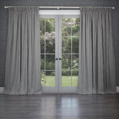 Image of Voyage Maison Fernbank Dove Embroidered Pencil Pleat Curtains