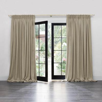 Product photograph of Voyage Maison Hawley Birch Linen Blend Pencil Pleat Curtains from Choice Furniture Superstore