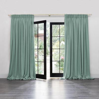 Product photograph of Voyage Maison Hawley Spa Linen Blend Pencil Pleat Curtains from Choice Furniture Superstore