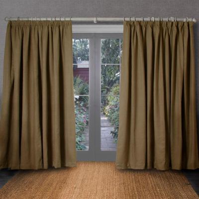 Product photograph of Voyage Maison Malleny Moss Oven Pencil Pleat Curtains from Choice Furniture Superstore