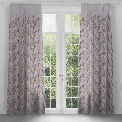 Product photograph of Voyage Maison Saroma Ironstone Printed Pencil Pleat Curtains from Choice Furniture Superstore