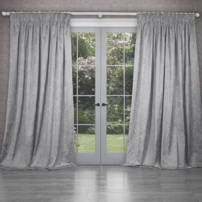 Product photograph of Voyage Maison Sitara Argenta Embroidered Pencil Pleat Curtains from Choice Furniture Superstore