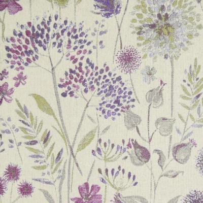 Image of Voyage Maison Flora Heather and Cream Woven Jacquard Fabric